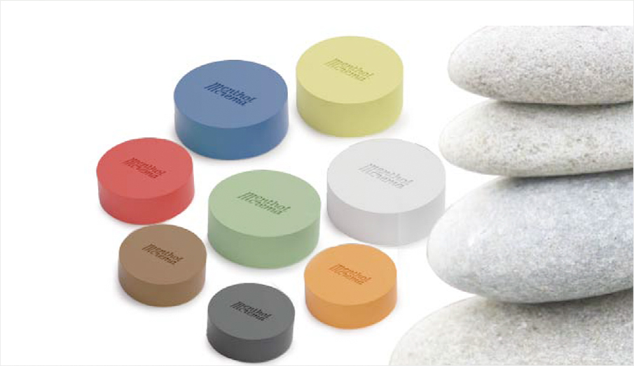 Menthol soap, powerful cooling soap, healthy body balance soap visual image