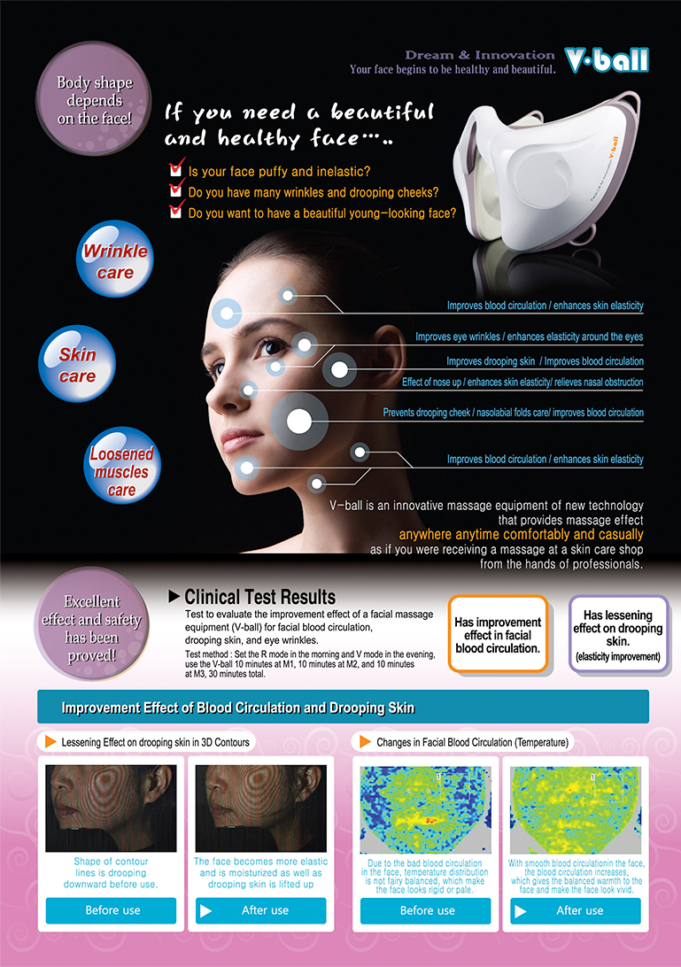 face lifting massager, Facial massager V·ball detail image 1