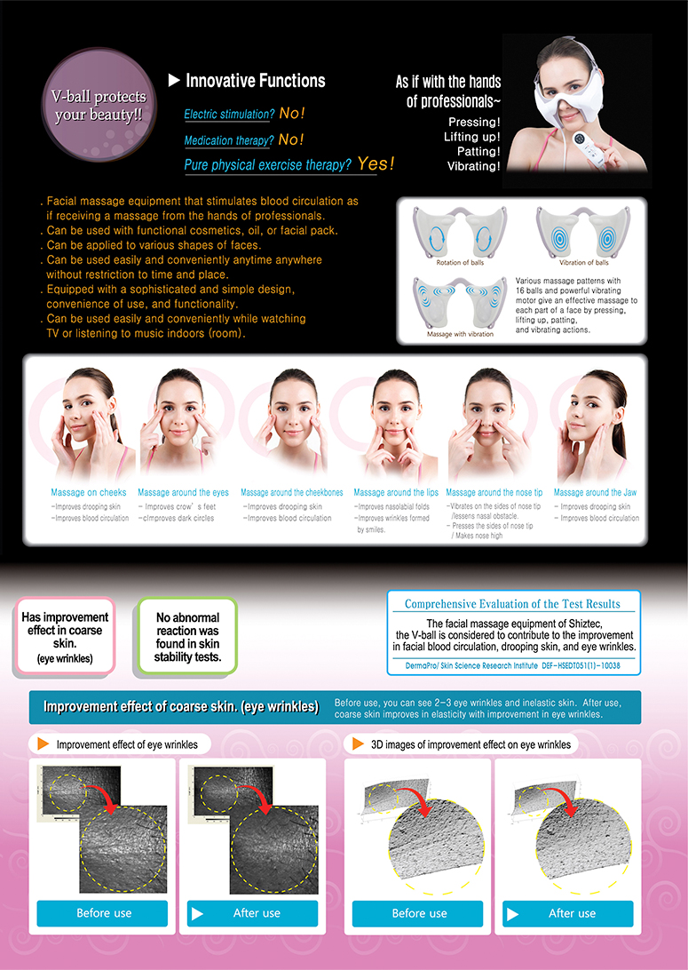 face lifting massager, Facial massager V·ball detail image 2
